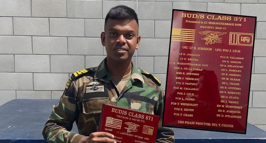 Sri Lanka Navy Officer Earns U.S. Navy SEAL Pin